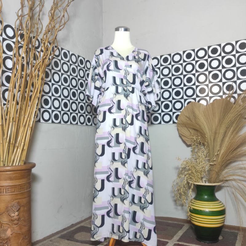 BESTSELLER DASTER KIMONO LENGAN LONCENG RAYON PREMIUM LD 120 PB 125 BUSUI FRIENDLY-Motif 15