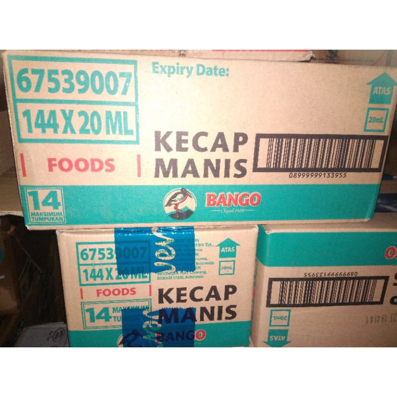 

Kecap Manis Bango Saset 20 ml x 144 1 dus karton Bangau