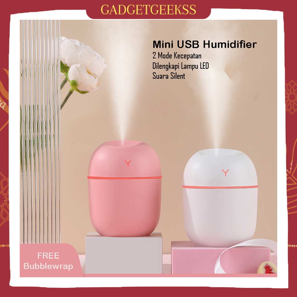 Humidifier Egg Portable Mini Humidifier LED Pelembab Ruangan DIffuser