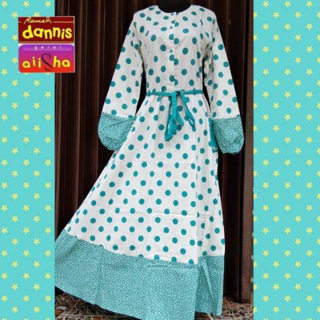 Sale 25% Abaya Polka Dannis (A 190104)