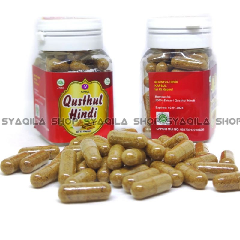 KUSTUL HINDI Kapsul Qusthul Hindi Qust AL Hindi Herbal Isi 45 Capsul