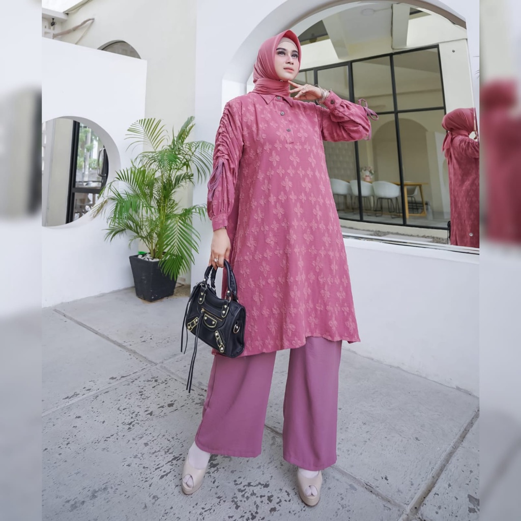 KAYSYA SET TERBARU//one set crinkle keysya//stelan wanita dewasa terbaru//stelan wanita dewasa kekin