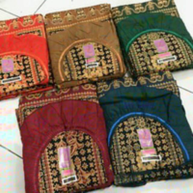 SPREI BATIK KENCANA UNGU JUMBO PREMIUM TERMURAH [ 4 BANTAL 2 GULING ]