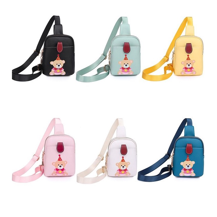 MV_Marvelouz MV804344 Tas SELEMPANG Anak Unisex Lucu Motif Boneka Terbaru 1kg bisa 6 tas supplier tas import EL 4344