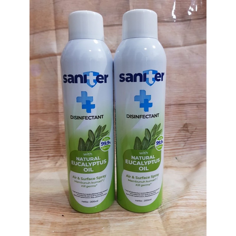 Saniter Disinfectan Spray EucalyptuSaniter Disinfectan spray with Natural Eucalyptus Oil 200 ml