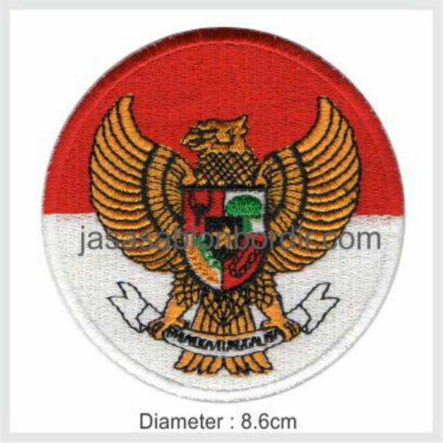 Emblem Bordir Garuda Merah Putih