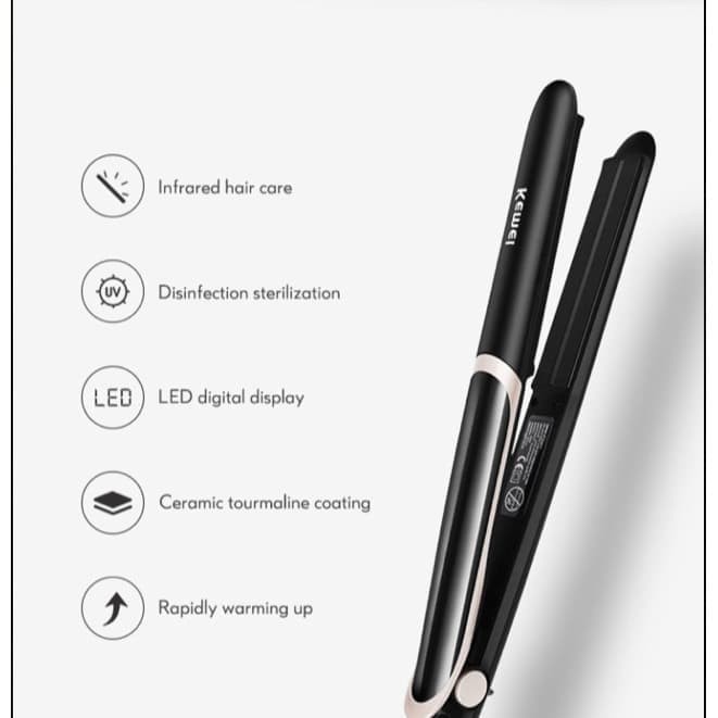 INFRARED HAIR STRAIGHTENER KEMEI 2219 catokrambut lurus smoothing