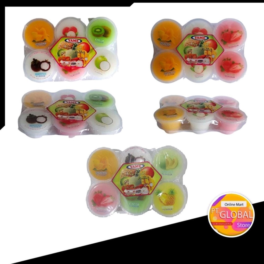 

YAME PUDDING ASSORTED 6 CUP MIX RASA | YAME PUDDING | YAME JELLY