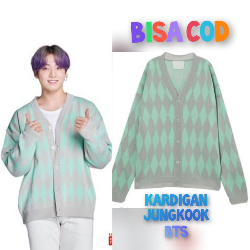 KARDIGAN JUNGKOOK BTS RUN STYLE UNISEX