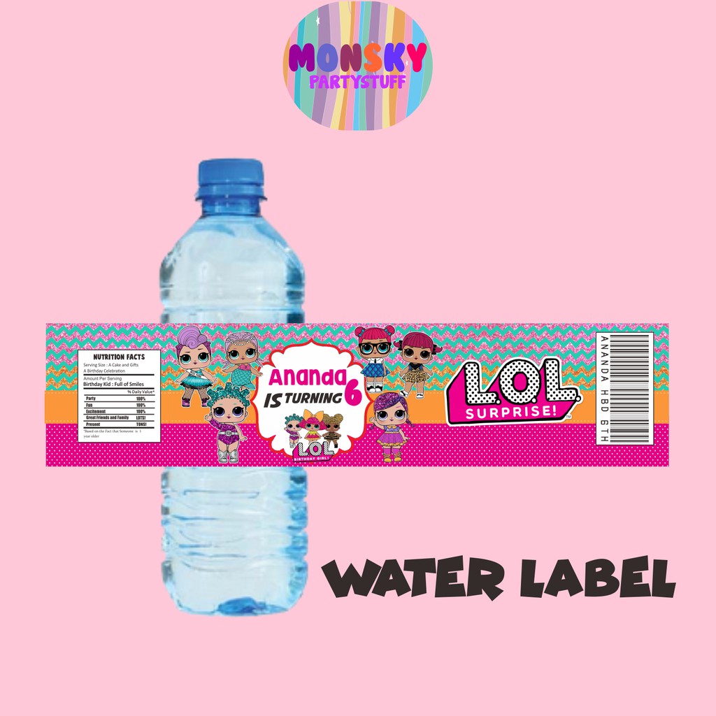 WaterLabel / Label Botol Minum Custom