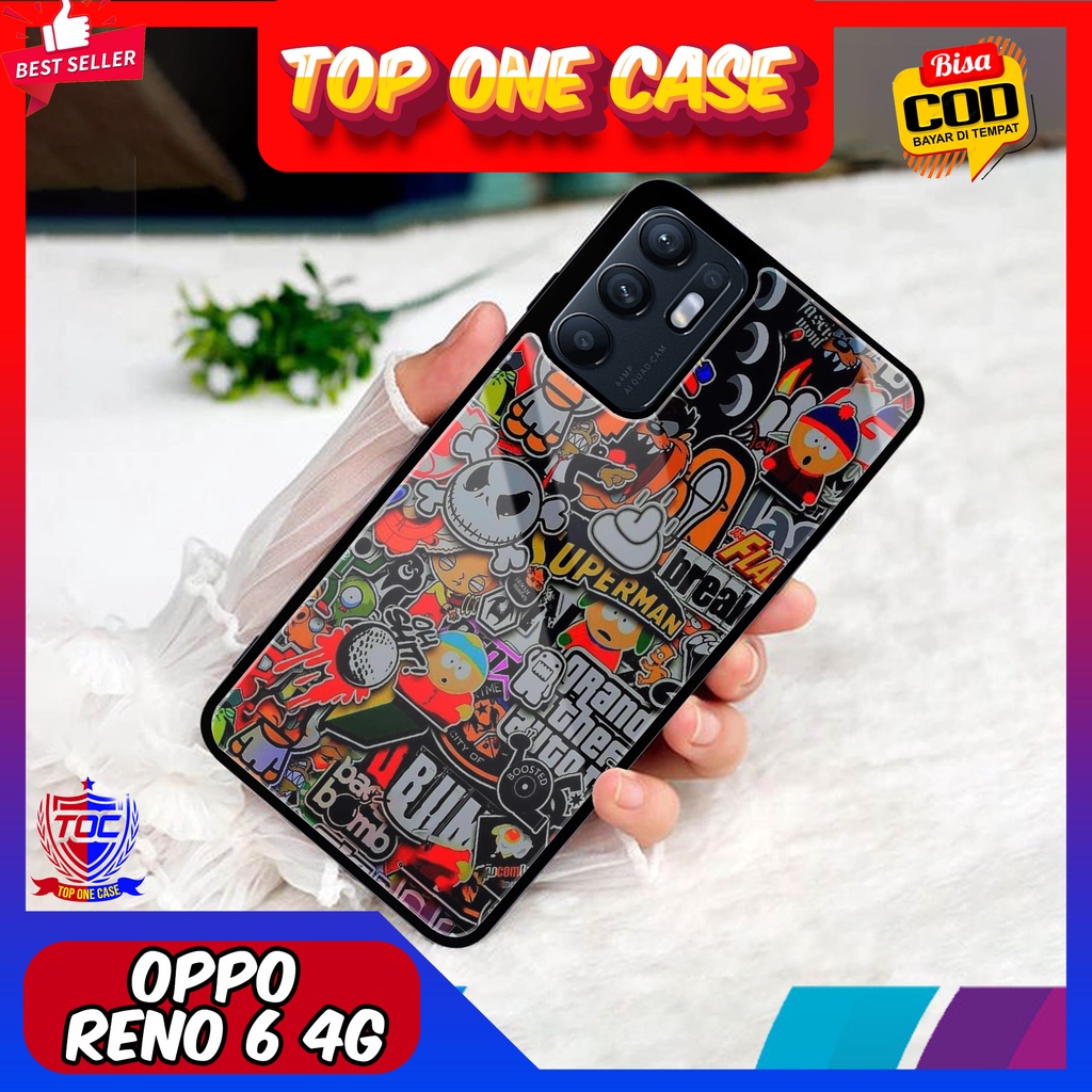 Case OPPO RENO 6 4G - Casing OPPO RENO 6 4G Terbaru Top One Case [ MOTIF GRAFITTY ] Casing Hp OPPO R