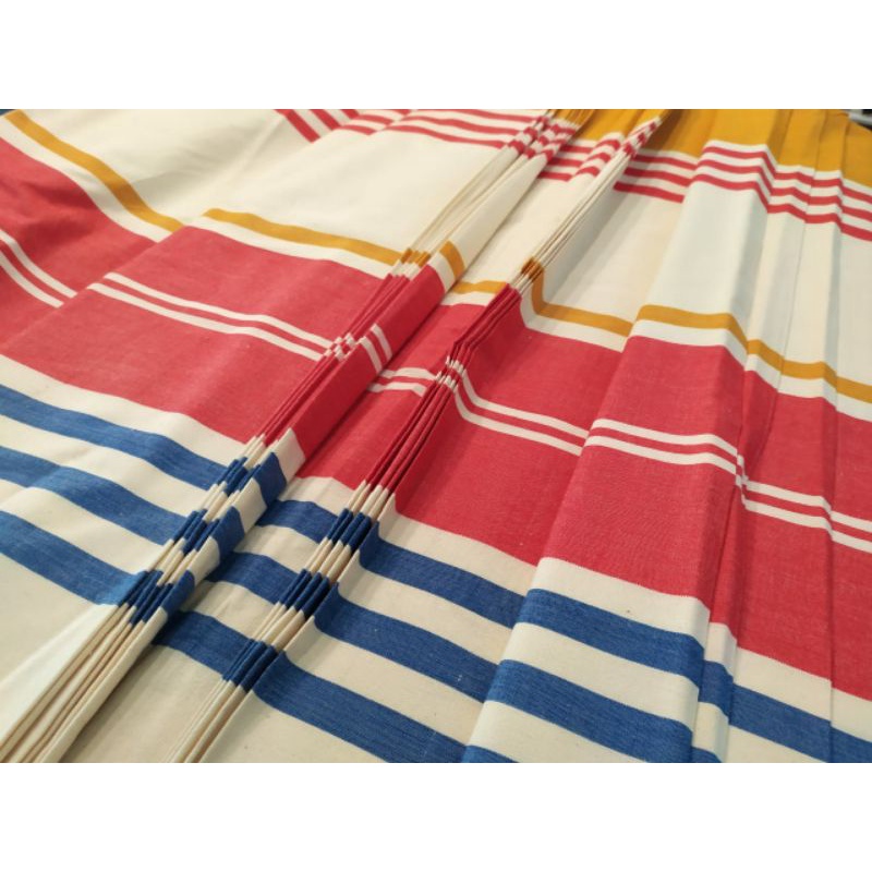 Kain Lurik ATBM Motif Drapping (Blok-blok) Kain Tenun Tradisional Jogja by Dibyo Lurik Lebar 110