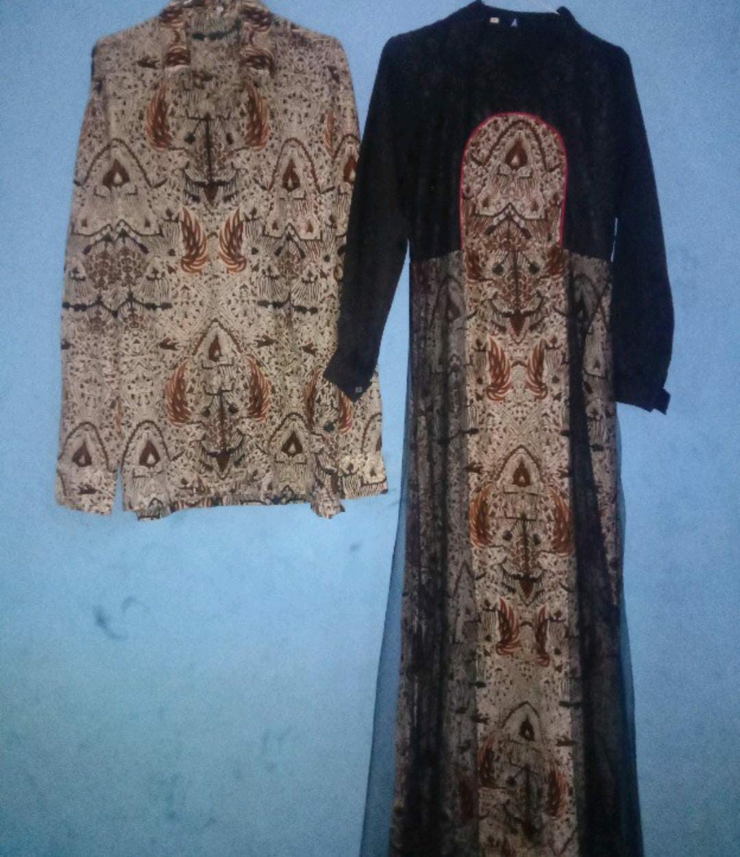 Couple Tunik Batik Motif  Sakura Pink