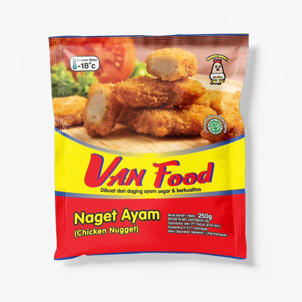 Van Food Nugget Ayam 250 Gram