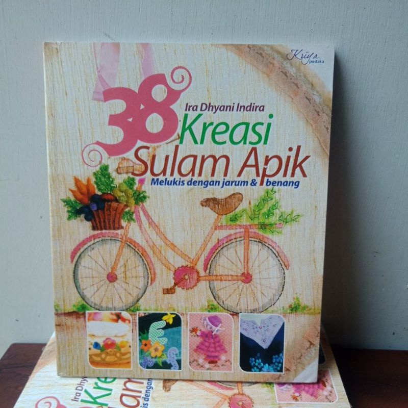 buku kreasi. Kreasi Sulam Apik melukis dengan jarum & benang