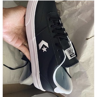 leather silver converse