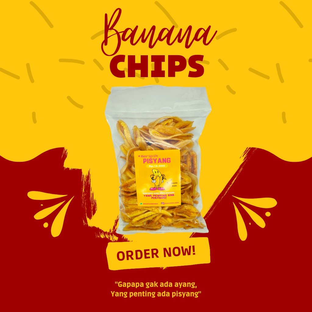 

Keripik Pisang Manis - Banana Chips 200gr