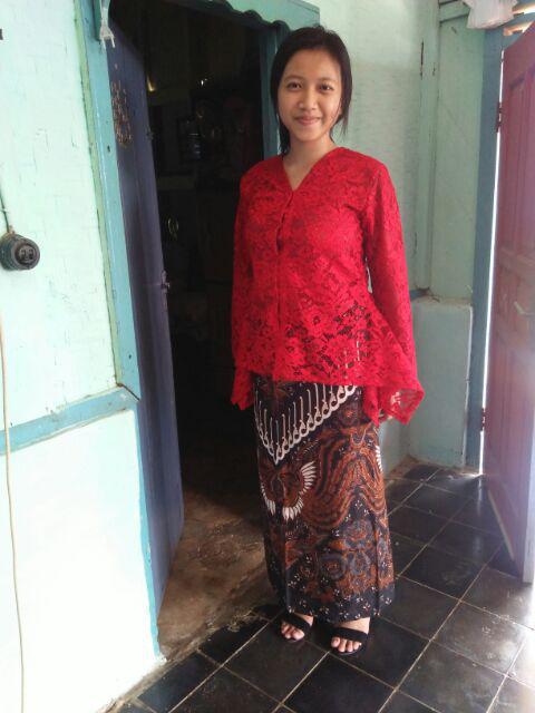 Maura Couple - Sania Ruffle Batik Couple Ori Ndoro Jowi Garansi Termurah Shopee - Batik Modern Solo