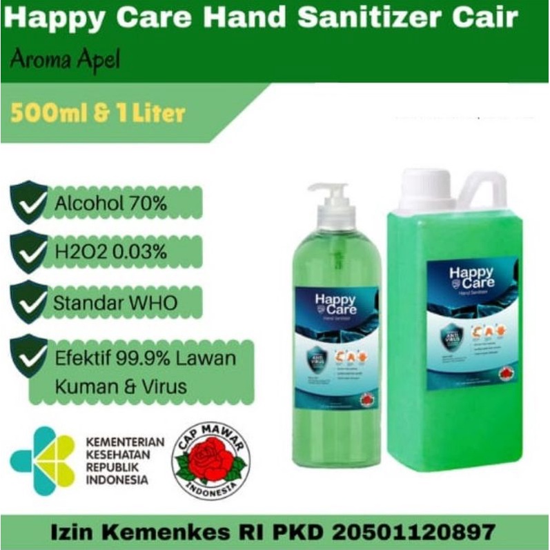 HAND SANITIZER CAIR COMBO AROMA APEL 1 LITER + 500 ML / HAND SANITIZER CAIR / HAND SANITIZER