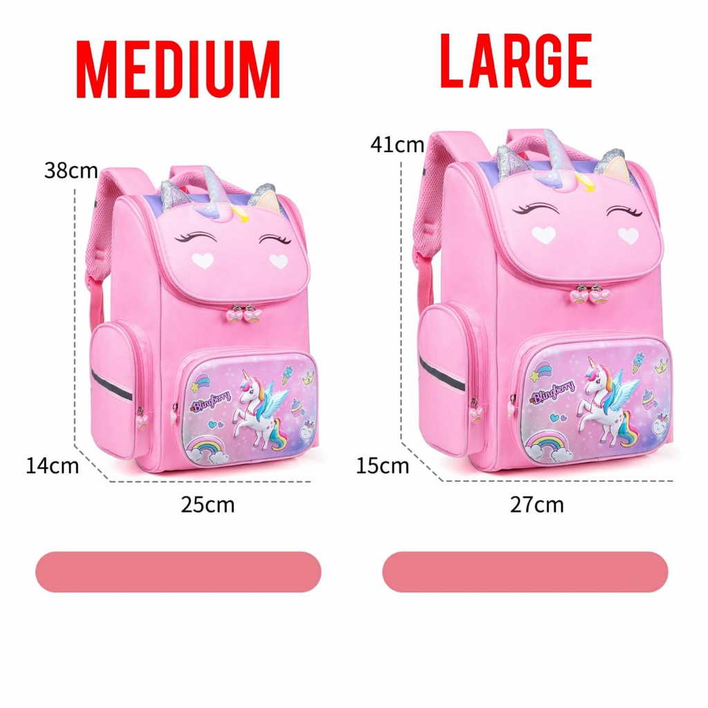 Tas Ransel Unicorn ANTI AIR Anak Perempuan BackPack Waterproof karakter UNICORN Import Kado ultah anak Super cute Anak Sekolah TK SD Perempuan. TAS RANSEL BLINGBERRY ORIGINAL IMPORT! TAS GROSIR!