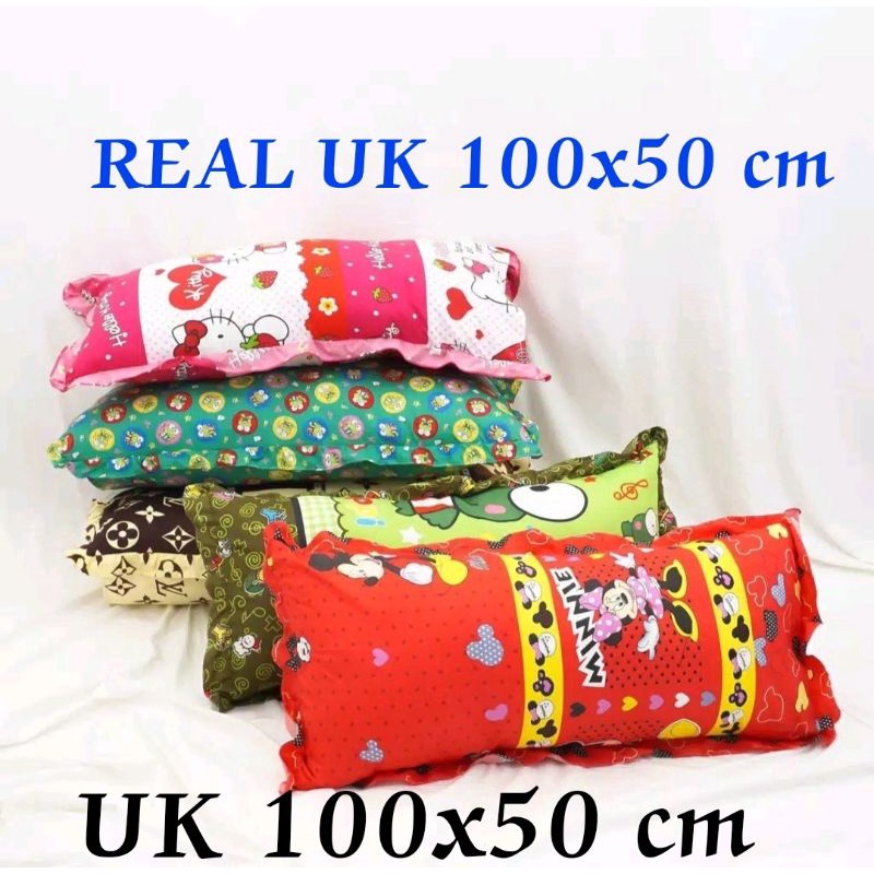 Sarung bantal Cinta UK 100x50 Cm jumbo panjang dan besar