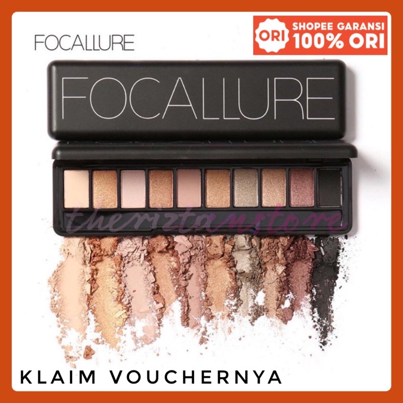 Eyeshadow Focallure Palette 10 Warna / FA08