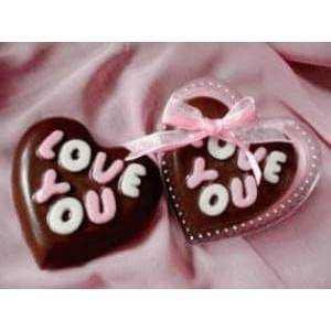 

coklat praline LOVE YOU bentuk hati full