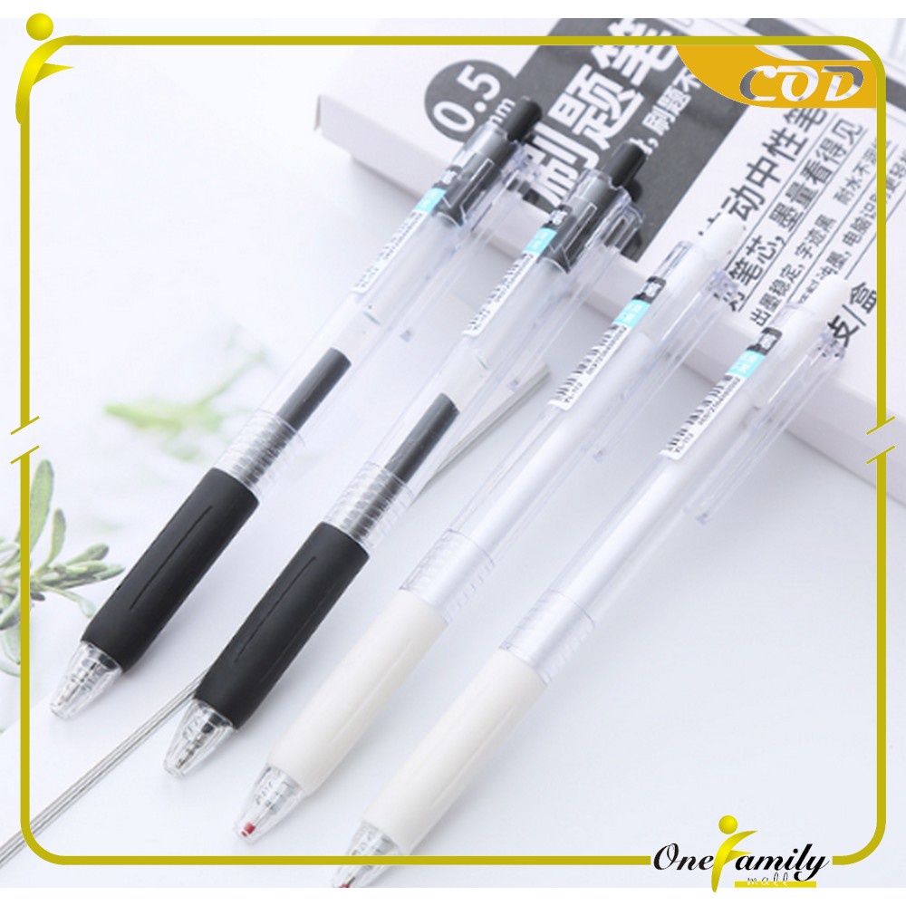 

ONE-A36 Pulpen Mekanik 0.5mm Gel Pen Pena Polos Mechanical Stationary Stationery Alat Tulis Sekolah Kantor
