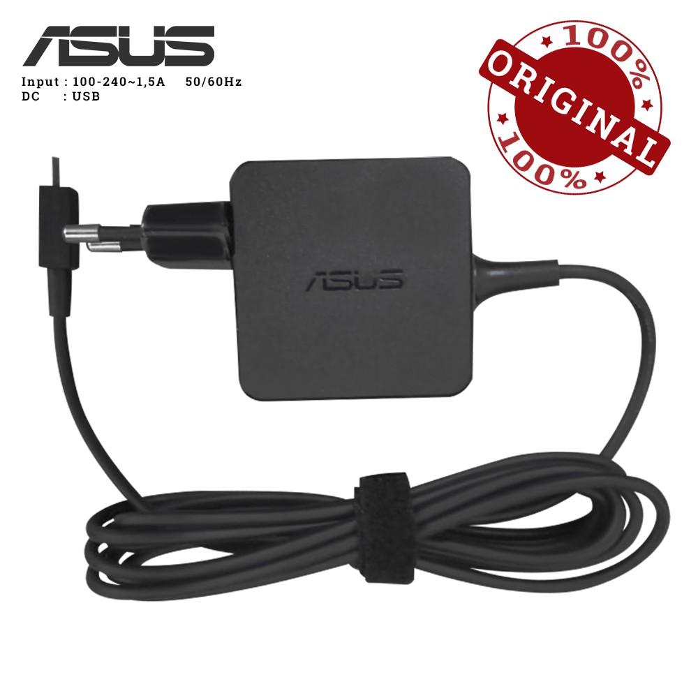 Asus Adaptor Charger Laptop 19v-1.75a Micro USB Kotak X205 X205T X202