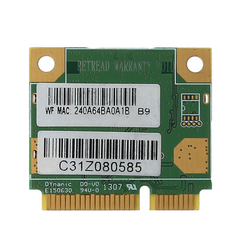 btsg AW-NB087H Ralink RT3290 Chipset IEEE 802.11 b/g/n 150Mbps with Bluetooth 3.0HS Half Size MINI PCIe Wireless Wi-Fi Card WLAN Adapter