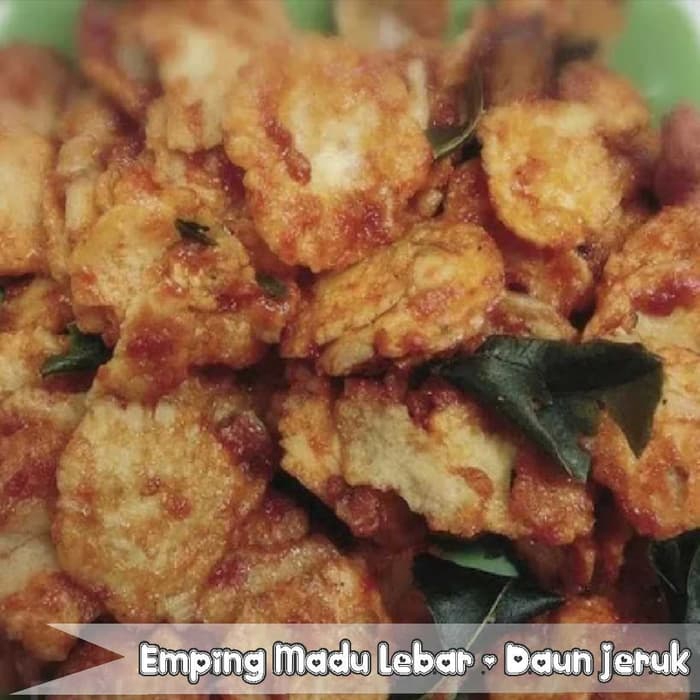 

Emping madu lebar daun jeruk snack kiloan 100 gram