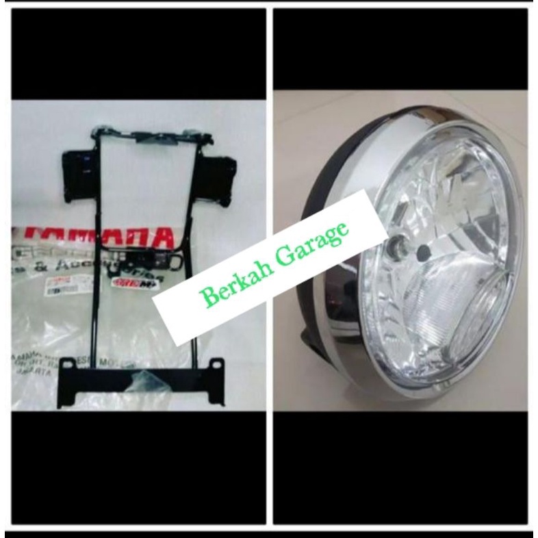 Paket Hemat Lampu Bulat Vixion Old Plus Breket Lampu Vixion Old