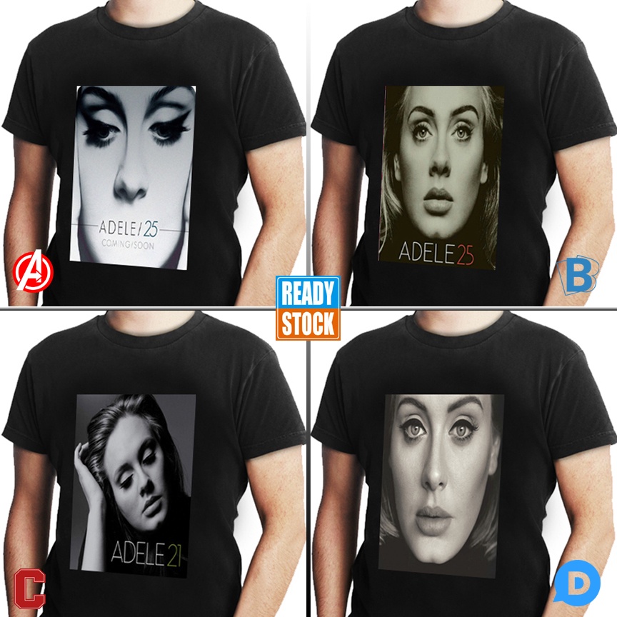 Kaos Adele Tshirt Casual Bahan Katun