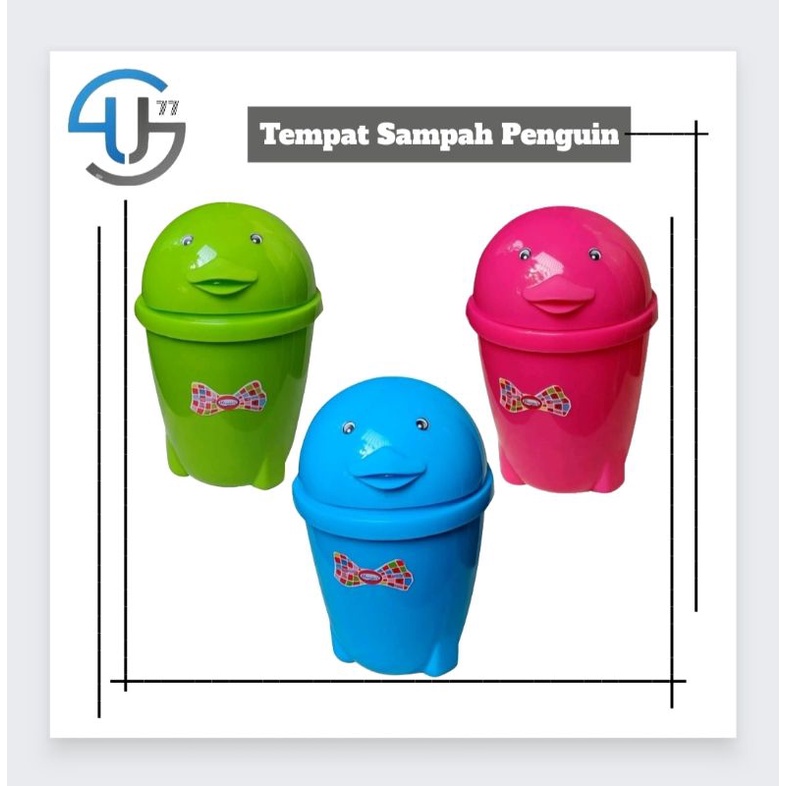 US238 Tempat Sampah Mini Penguin By Toko Haji Usman