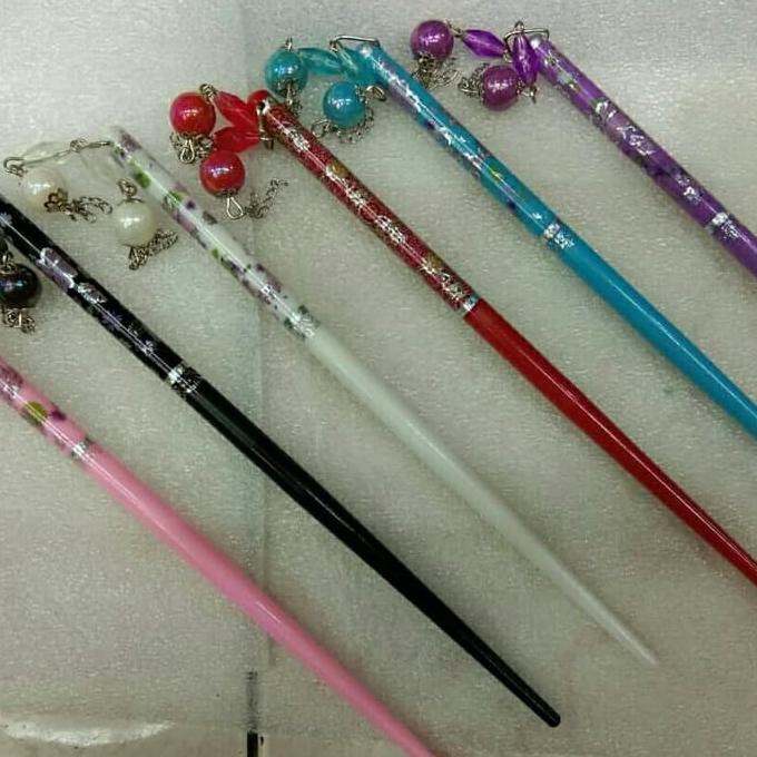 BARANG MURAH TUSUK KONDE IMPORT JEPANG STYLE HAIR STICKS - PUTIH KEKINIAN