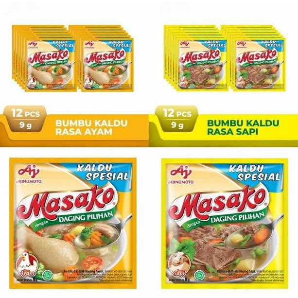 

Masako bumbu penyedap rasa ayam sapi sachet dan renceng isi 12 - Ayam, Renceng