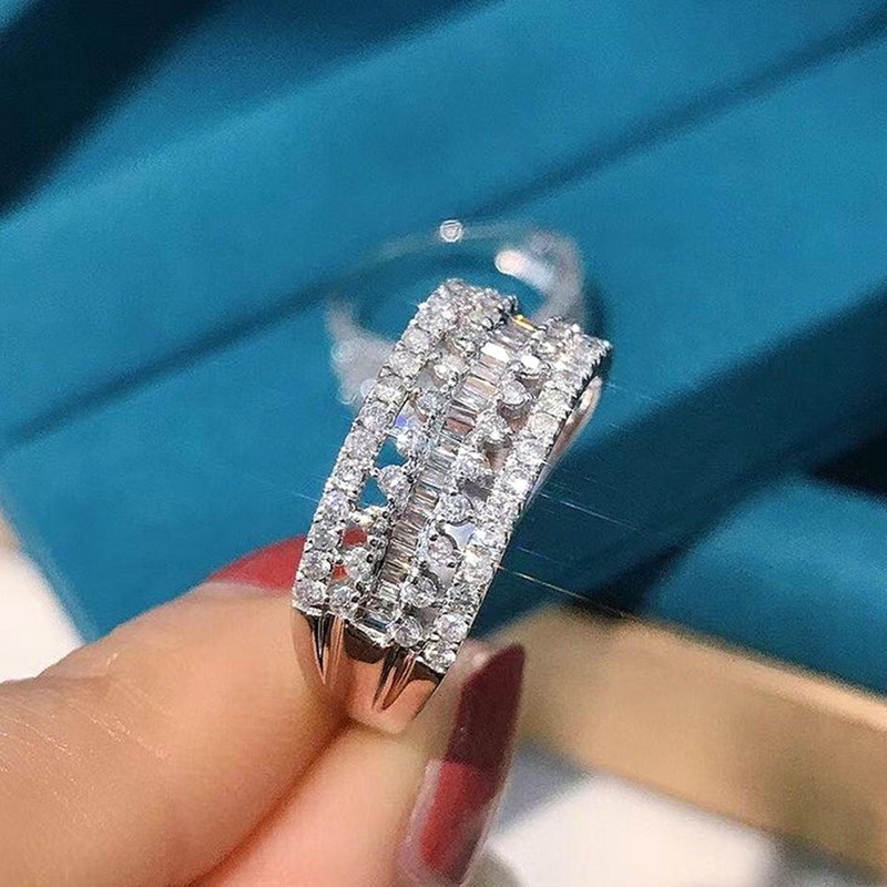 Cincin Batu Cubic Zirconia Untuk Pengantin Wanita