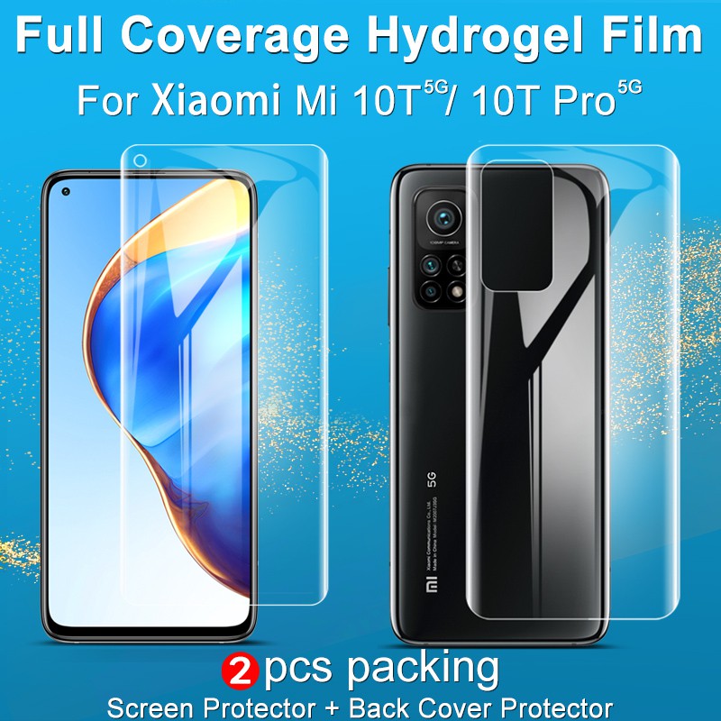 Screen Protector Xiaomi Mi 10T 5G / Mi 10T Pro 5G IMAk Hydrogel Screen / Back Cover 2pcs