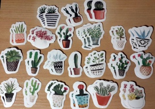 Deco Sticker  Pack Stiker  Lucu Gambar  Tanaman  Tumbuhan 