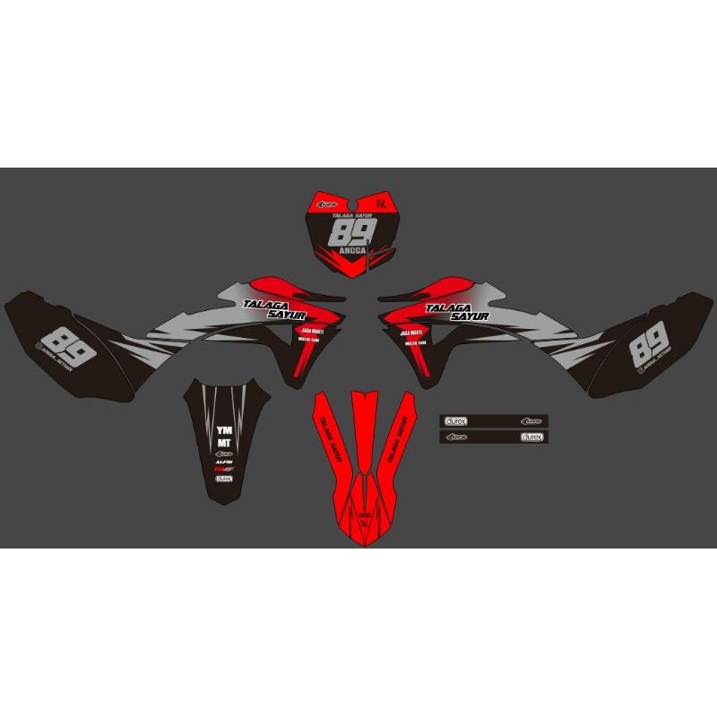 Decal KLX Gordon Supermoto Dekal Klx BF KLX BF 150 Hologram cutting