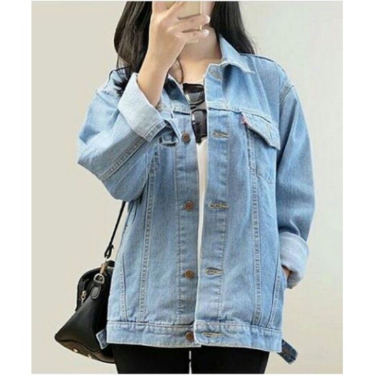 Jaket Levis Oversize Bioblitz Jaket Jeans Cewek oversize Jaket Levis Oversize Bioblitz Jaket Jeans Cewek oversize