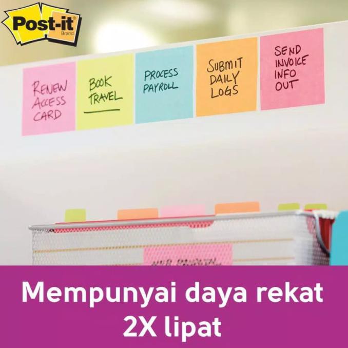 

Post-it 3M Super Sticky Notes Havana 45Lembar 3X3"(4 Pad) 3321-SSHAV-B
