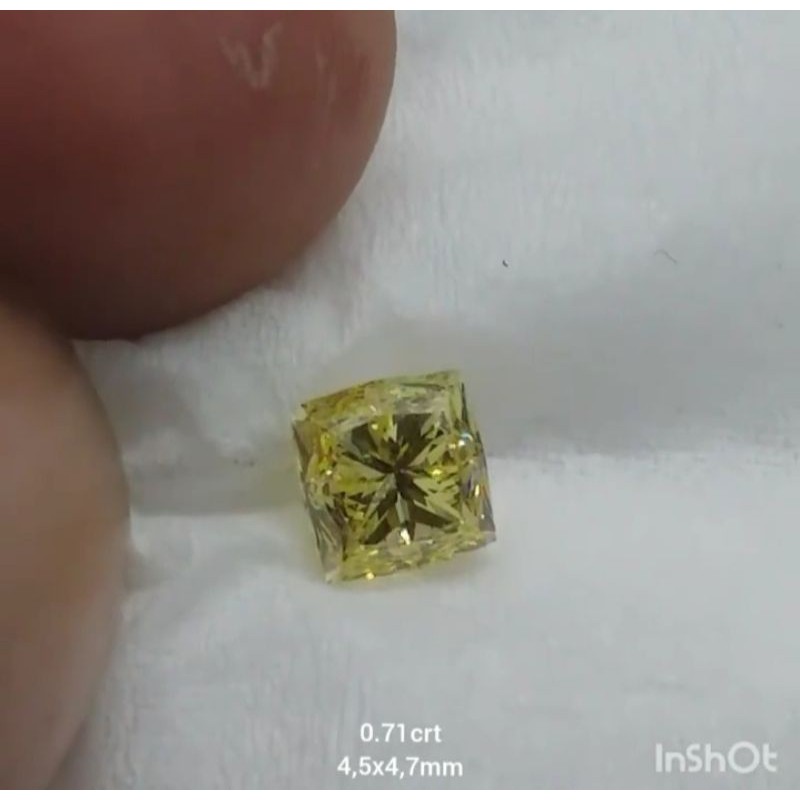 natural diamond yellow fancy berlian persegi permata mulia bkn safir ruby yakut kuning zamrud