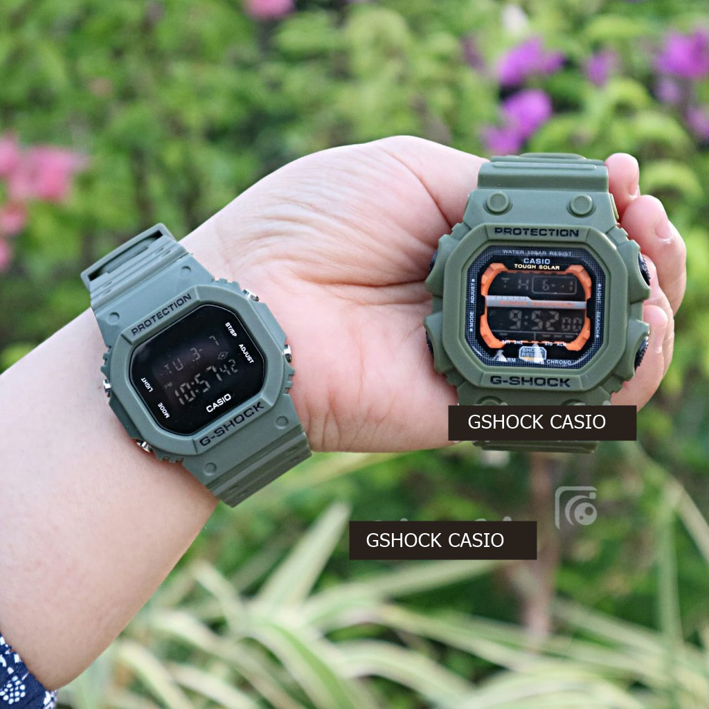 (COD) GX X DW COUPLE !! GSHOCK CASIO COUPLE GX 56 KINGKONG x DW5600 JAM TANGAN PRIA COUPLE DIGITAL FULL HITAM COUPLE TERLARIS