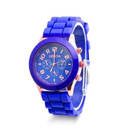 PA Jam Tangan GENEVA 259 Wanita Pria COUPLE Analog Fashion Casual Quartz Watch Rubber GN001 / C6/C7