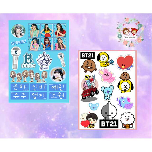 STICKER KPOP GFRIEND, BT21