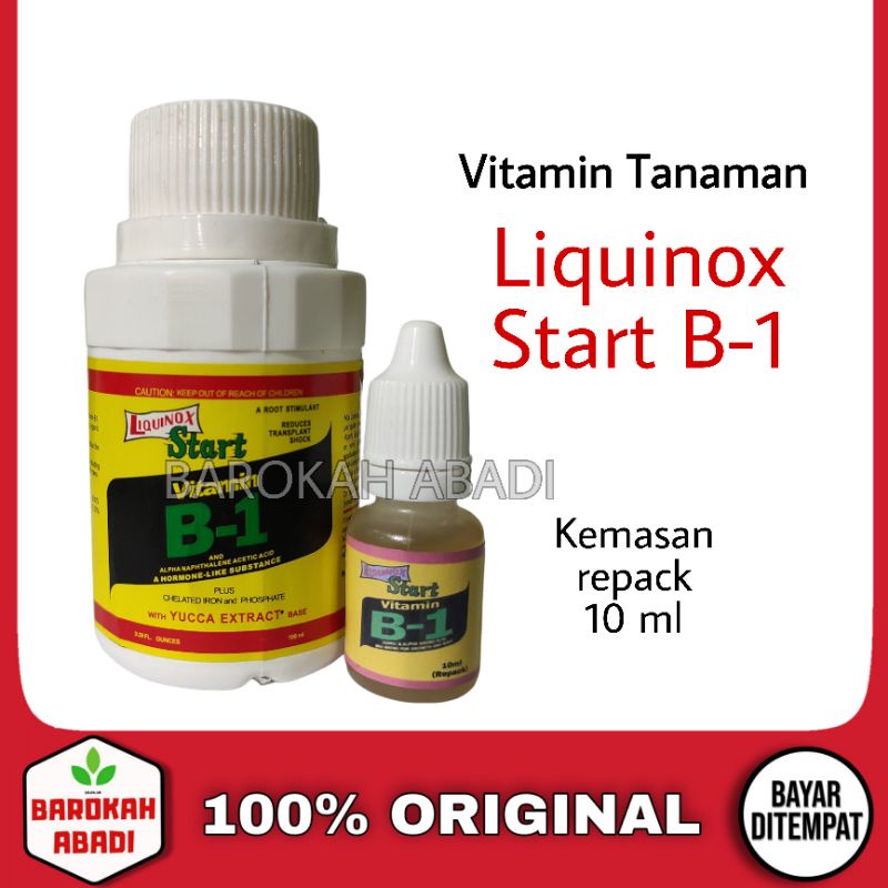 Vitamin B1 Liquinox Original - Obat Anti Stress untuk Tanaman kemasan Repack 10ml