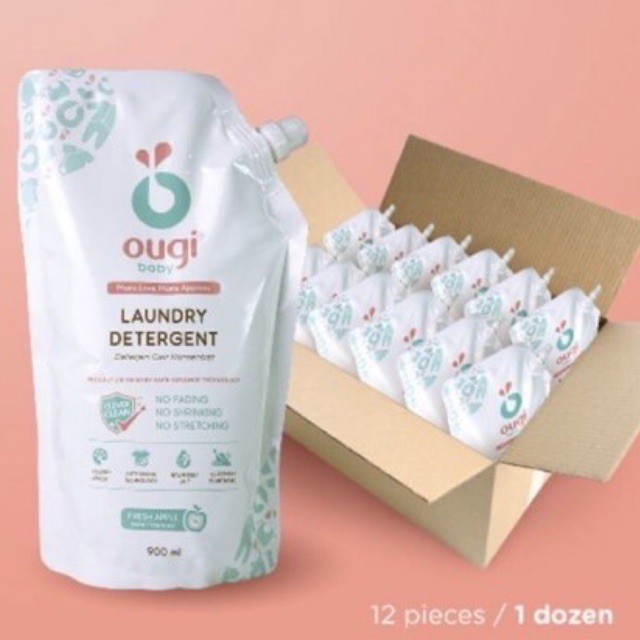 Ougi Baby Laundry Detergent 900ml Refill - Ougi sabun cuci baju