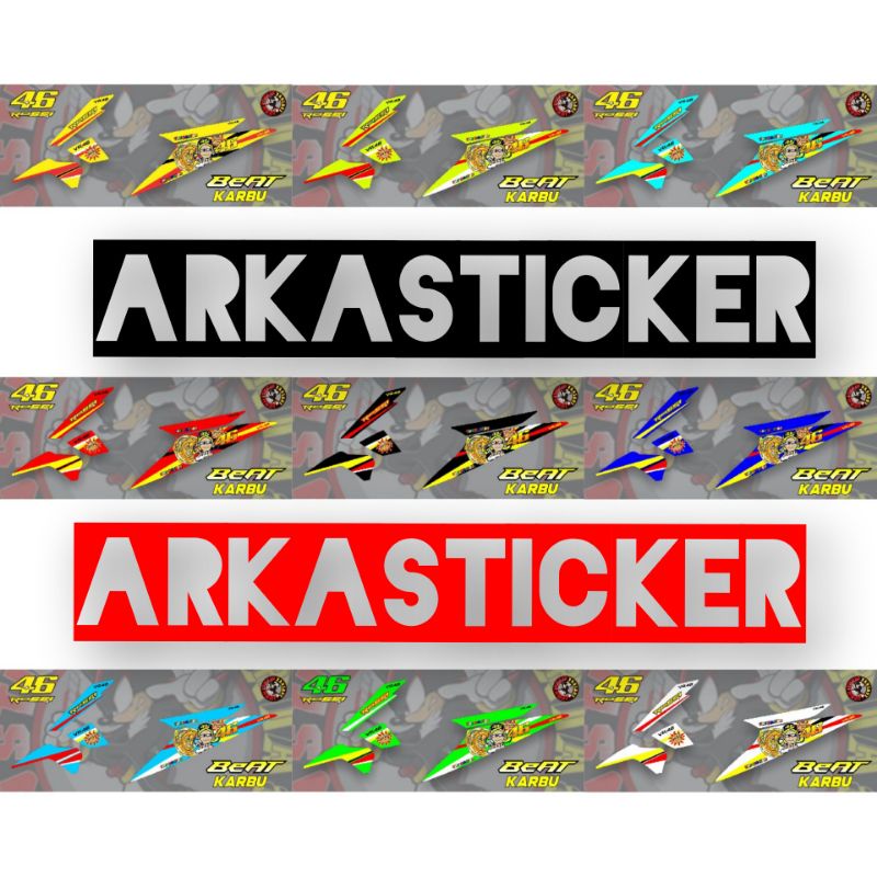 STRIPING HONDA BEAT KARBU LAMA HONDA VARIASI MOTOR VR46 SERIES