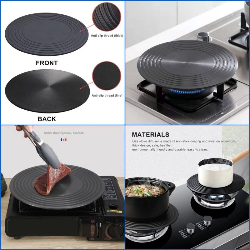 Plate Tatakan Alas Masak Dudukan Anti Gosong Grill Panci Penggorengan  anti panas Defrost Tray